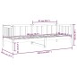 vidaXL Sofá cama de madera maciza de pino marrón miel 80x200 cm vidaXL Sofá cama de madera maciza de pino marrón miel 80x200 cm