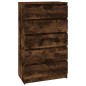vidaXL Cómoda de madera contrachapada roble ahumado 60x36x103 cm vidaXL Cómoda de madera contrachapada roble ahumado 60x36x103 cm