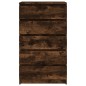 vidaXL Cómoda de madera contrachapada roble ahumado 60x36x103 cm vidaXL Cómoda de madera contrachapada roble ahumado 60x36x103 cm