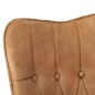 vidaXL Sillón orejero de cuero auténtico marrón canela vidaXL Sillón orejero de cuero auténtico marrón canela