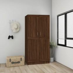 vidaXL Armario madera contrachapada roble marrón 82,5x51,5x180 cm