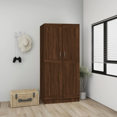 vidaXL Armario madera contrachapada roble marrón 82,5x51,5x180 cm