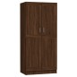 vidaXL Armario madera contrachapada roble marrón 82,5x51,5x180 cm vidaXL Armario madera contrachapada roble marrón 82,5x51,5x180 cm