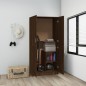 vidaXL Armario madera contrachapada roble marrón 82,5x51,5x180 cm vidaXL Armario madera contrachapada roble marrón 82,5x51,5x180 cm