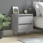 vidaXL Mesita de noche madera de ingeniería gris Sonoma 40x35x50 cm vidaXL Mesita de noche madera de ingeniería gris Sonoma 40x35x50 cm