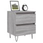 vidaXL Mesita de noche madera de ingeniería gris Sonoma 40x35x50 cm vidaXL Mesita de noche madera de ingeniería gris Sonoma 40x35x50 cm