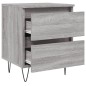 vidaXL Mesita de noche madera de ingeniería gris Sonoma 40x35x50 cm vidaXL Mesita de noche madera de ingeniería gris Sonoma 40x35x50 cm