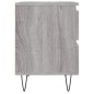 vidaXL Mesita de noche madera de ingeniería gris Sonoma 40x35x50 cm vidaXL Mesita de noche madera de ingeniería gris Sonoma 40x35x50 cm