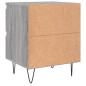 vidaXL Mesita de noche madera de ingeniería gris Sonoma 40x35x50 cm vidaXL Mesita de noche madera de ingeniería gris Sonoma 40x35x50 cm
