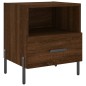 vidaXL Mesita de noche madera de ingeniería roble marrón 40x35x47,5 cm vidaXL Mesita de noche madera de ingeniería roble marrón 40x35x47,5 cm