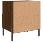 vidaXL Mesita de noche madera de ingeniería roble marrón 40x35x47,5 cm vidaXL Mesita de noche madera de ingeniería roble marrón 40x35x47,5 cm