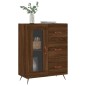 vidaXL Aparador de madera de ingeniería marrón roble 69,5x34x90 cm vidaXL Aparador de madera de ingeniería marrón roble 69,5x34x90 cm