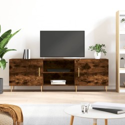 vidaXL Mueble de TV madera de ingeniería roble ahumado 150x30x50 cm