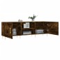 vidaXL Mueble de TV madera de ingeniería roble ahumado 150x30x50 cm