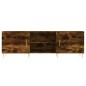 vidaXL Mueble de TV madera de ingeniería roble ahumado 150x30x50 cm