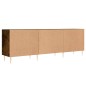 vidaXL Mueble de TV madera de ingeniería roble ahumado 150x30x50 cm