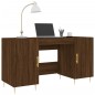 vidaXL Escritorio madera de ingeniería roble marrón 140x50x75 cm