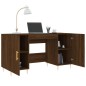 vidaXL Escritorio madera de ingeniería roble marrón 140x50x75 cm
