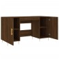 vidaXL Escritorio madera de ingeniería roble marrón 140x50x75 cm
