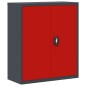 vidaXL Armario archivador de acero gris antracita y rojo 90x40x105 cm vidaXL Armario archivador de acero gris antracita y rojo 90x40x105 cm