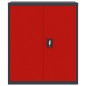 vidaXL Armario archivador de acero gris antracita y rojo 90x40x105 cm vidaXL Armario archivador de acero gris antracita y rojo 90x40x105 cm