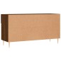vidaXL Banco zapatero madera de ingeniería marrón roble 102x35x55 cm