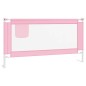 vidaXL Barandilla de seguridad cama de niño rosa tela 160x25 cm vidaXL Barandilla de seguridad cama de niño rosa tela 160x25 cm