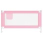 vidaXL Barandilla de seguridad cama de niño rosa tela 160x25 cm vidaXL Barandilla de seguridad cama de niño rosa tela 160x25 cm