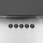 vidaXL Campana extractora acero inox y vidrio templado plateado 90 cm vidaXL Campana extractora acero inox y vidrio templado plateado 90 cm