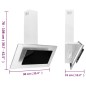 vidaXL Campana extractora acero inox y vidrio templado plateado 90 cm vidaXL Campana extractora acero inox y vidrio templado plateado 90 cm