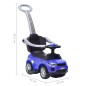 vidaXL Coche correpasillos azul