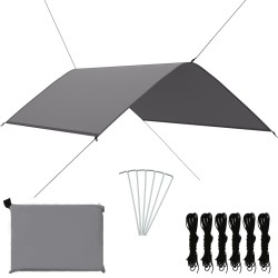 vidaXL Toldo de jardín gris 3x2 m