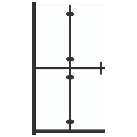 vidaXL Mampara de ducha plegable vidrio ESG transparente 90x190 cm