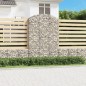 vidaXL Cesta gaviones forma arco hierro galvanizado 150x50x220/240 cm vidaXL Cesta gaviones forma arco hierro galvanizado 150x50x220/240 cm