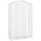 vidaXL Cesta gaviones forma arco hierro galvanizado 150x50x220/240 cm vidaXL Cesta gaviones forma arco hierro galvanizado 150x50x220/240 cm