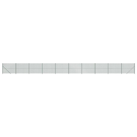 vidaXL Cerca de alambre con brida verde 2,2x25 m