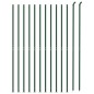 vidaXL Cerca de alambre con brida verde 2,2x25 m