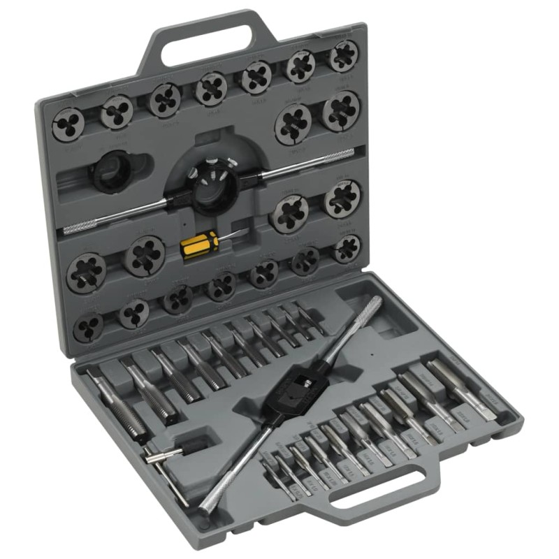 Set de machos y terrajas 45 piezas Set de machos y terrajas 45 piezas