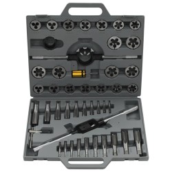 Set de machos y terrajas 45 piezas
