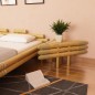 vidaXL Mesitas de noche de bambú natural 2 unidades 60x60x40 cm vidaXL Mesitas de noche de bambú natural 2 unidades 60x60x40 cm