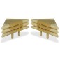 vidaXL Mesitas de noche de bambú natural 2 unidades 60x60x40 cm vidaXL Mesitas de noche de bambú natural 2 unidades 60x60x40 cm