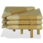 vidaXL Mesitas de noche de bambú natural 2 unidades 60x60x40 cm vidaXL Mesitas de noche de bambú natural 2 unidades 60x60x40 cm