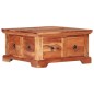 vidaXL Mesa de centro de madera maciza de acacia 66x70x35 cm vidaXL Mesa de centro de madera maciza de acacia 66x70x35 cm