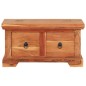 vidaXL Mesa de centro de madera maciza de acacia 66x70x35 cm vidaXL Mesa de centro de madera maciza de acacia 66x70x35 cm