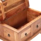 vidaXL Mesa de centro de madera maciza de acacia 66x70x35 cm vidaXL Mesa de centro de madera maciza de acacia 66x70x35 cm