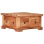 vidaXL Mesa de centro de madera maciza de acacia 66x70x35 cm vidaXL Mesa de centro de madera maciza de acacia 66x70x35 cm