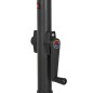 vidaXL Sombrilla con luces LED aluminio burdeos 200x211 cm