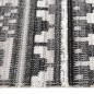 vidaXL Alfombra de exterior tejido plano gris oscuro 100x200 cm