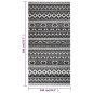 vidaXL Alfombra de exterior tejido plano gris oscuro 100x200 cm