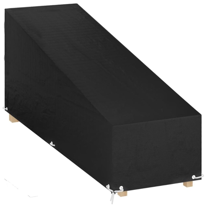 vidaXL Funda para tumbona 12 ojales polietileno 205x75x40/70 cm vidaXL Funda para tumbona 12 ojales polietileno 205x75x40/70 cm